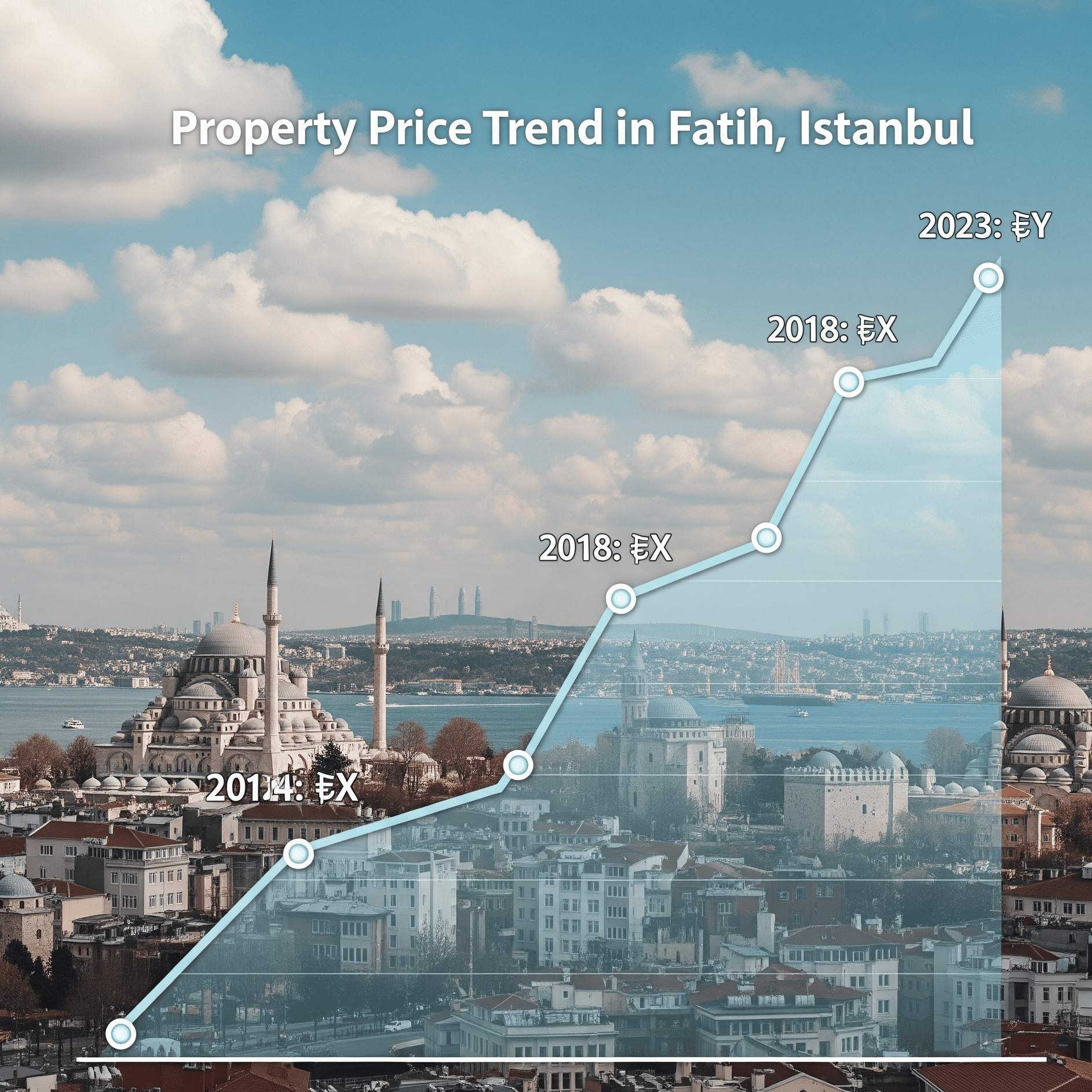 Fatih Istanbul real estate market trends and price growth chart.
