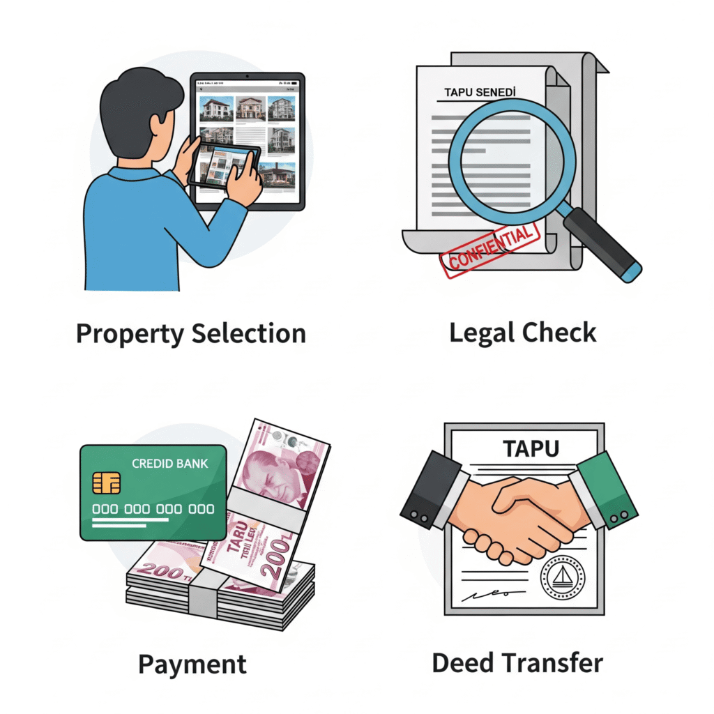 Step-by-step process to buy property in Fatih Istanbul.