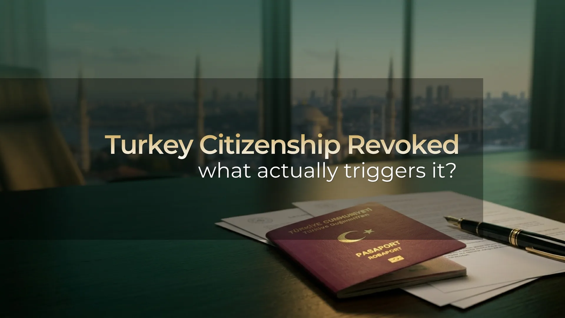 Turkey citizenship revoked: what actually triggers it?