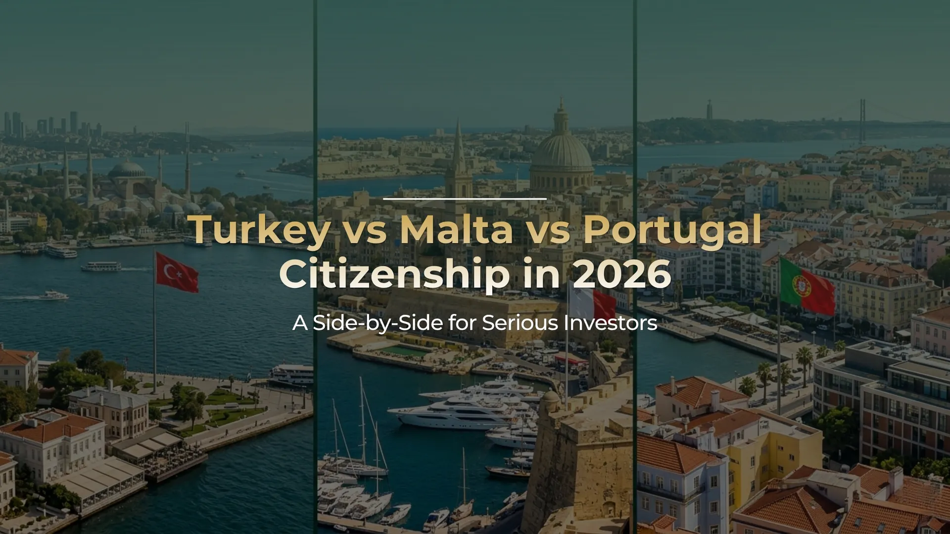 Turkey vs Malta vs Portugal Citizenship in 2026: A Side-by-Side for Serious Investors