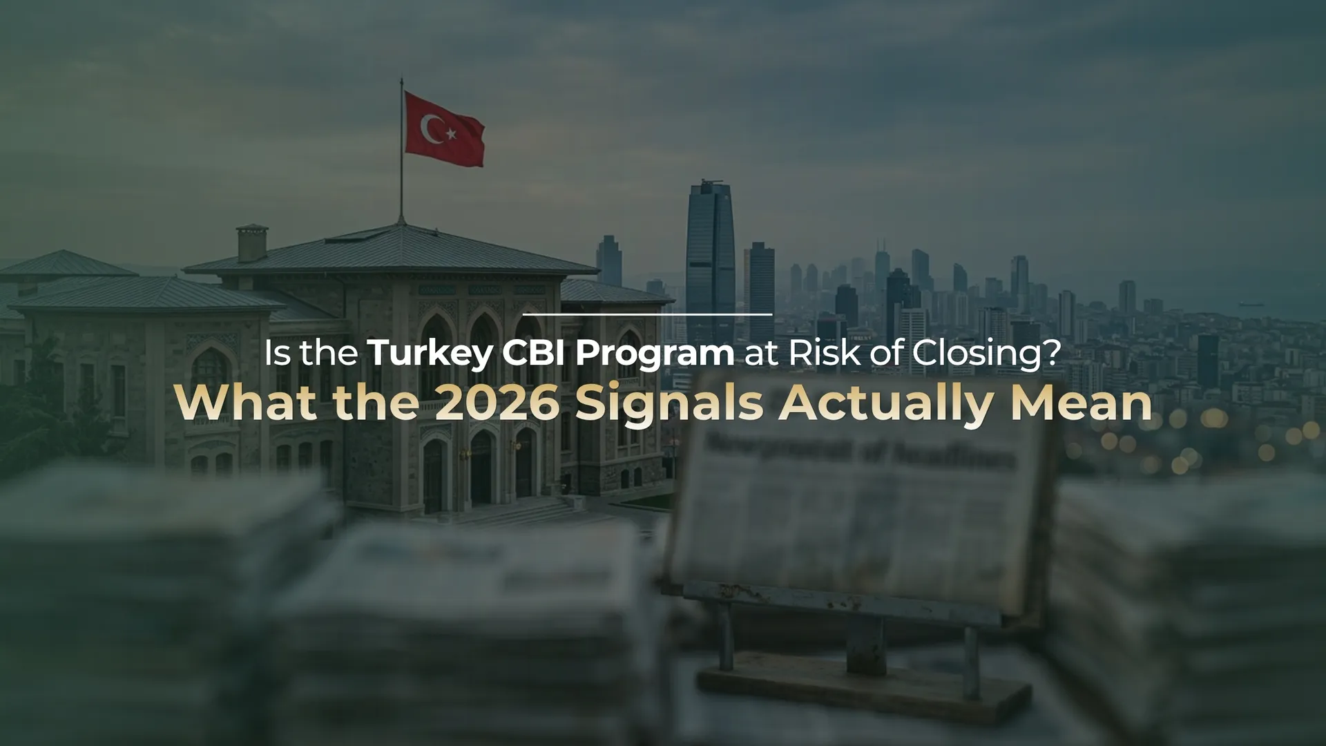 Is the Turkey CBI Program at Risk of Closing? What the 2026 Signals Actually Mean