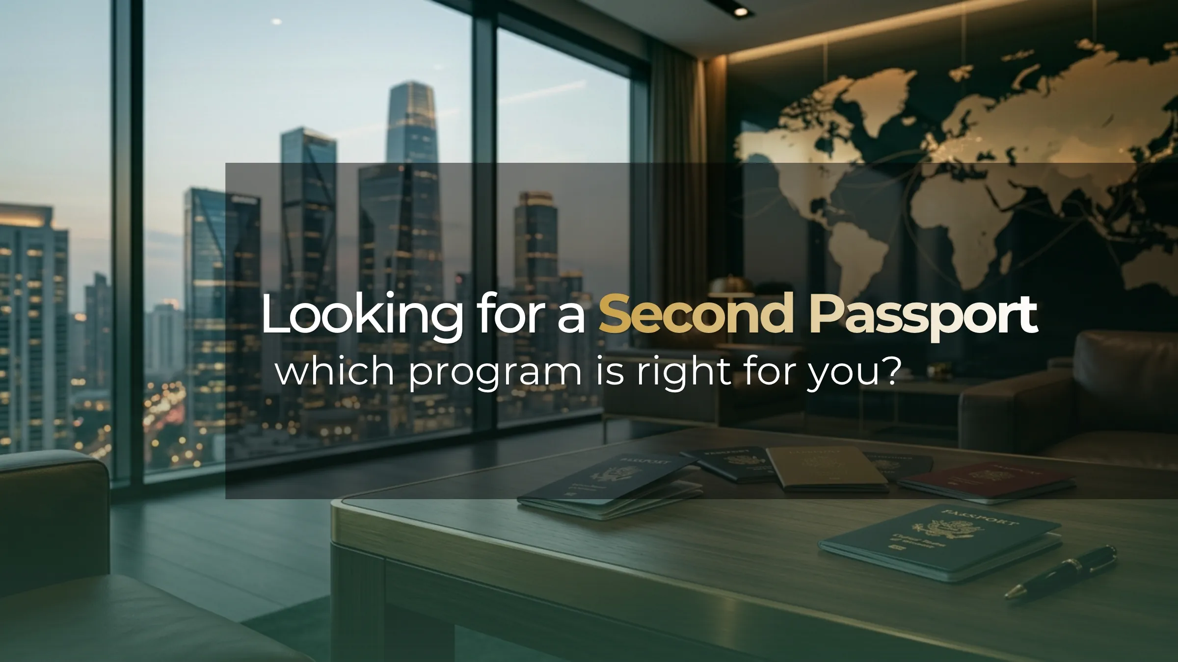 Looking for a second passport: which program is right for you?